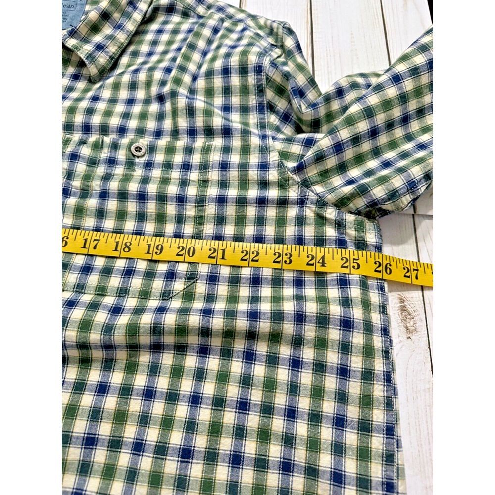 L.L. Bean Cotton Plaid Button Down Long Sleeve Shirt Size XL Reg Metal Buttons‎ - Picture 5 of 10